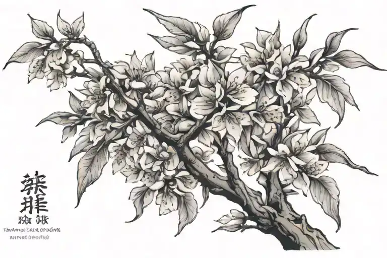 Branch Of An Almond Tree But Masculine