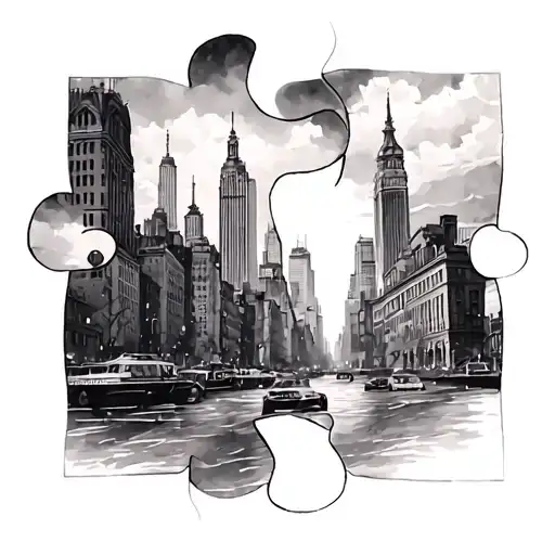 Spring In New York Painting With A Missing Piece