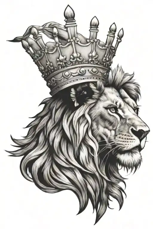 Lion With A Crown