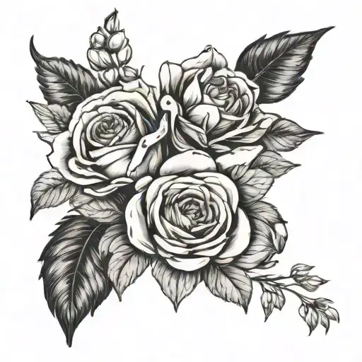 November And October Birth Flower Bouquet