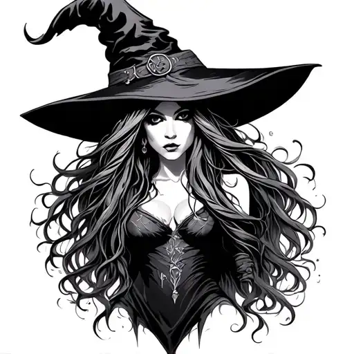 Witch With Long Hair