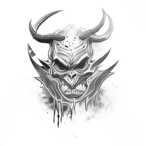 Demon Stabbing Woman