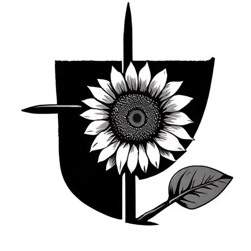 Sunflower And Shovel Wrapped