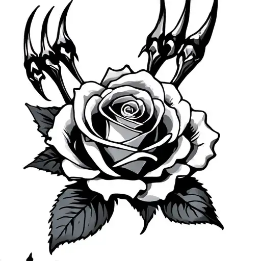Rose With Bear Claw