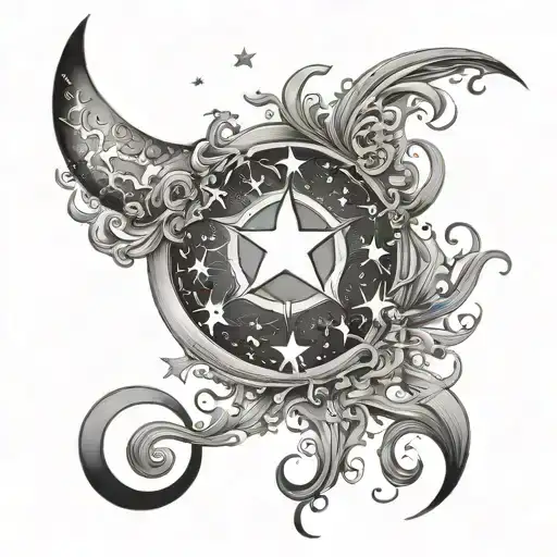 Moon Plume Stars Forming