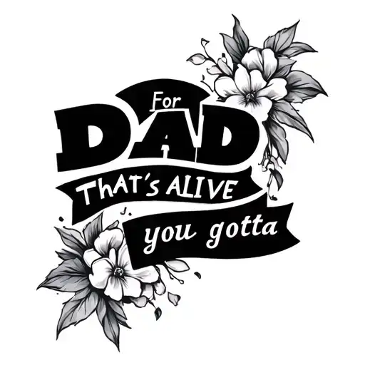 Quote For Dad That's Alive You Gotta
