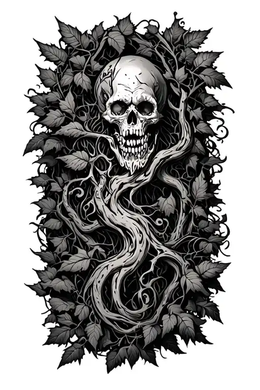 Vines Branching Out Into Various