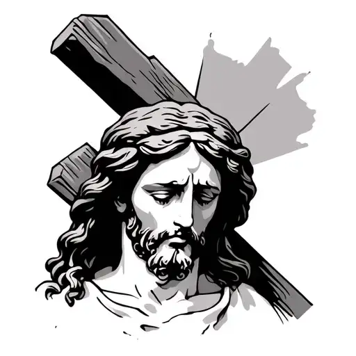 Crying Jesus Cross