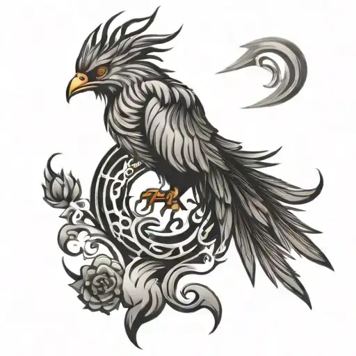 Phoenix Rising And Spining