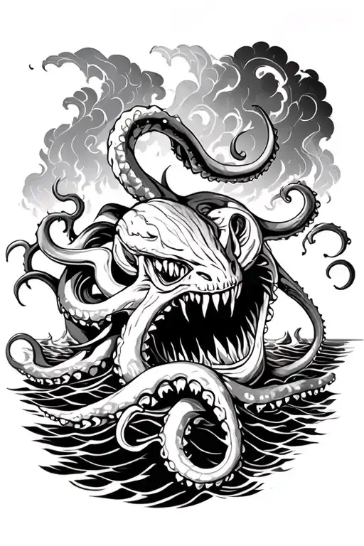 Kraken Stormy Seas