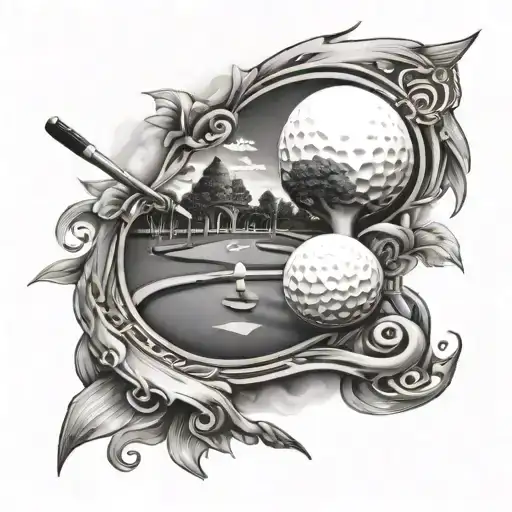 A Golf Course With Poker Tables As Obstacles