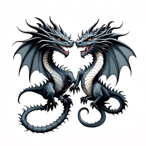 Friendship Tattoo Dragons