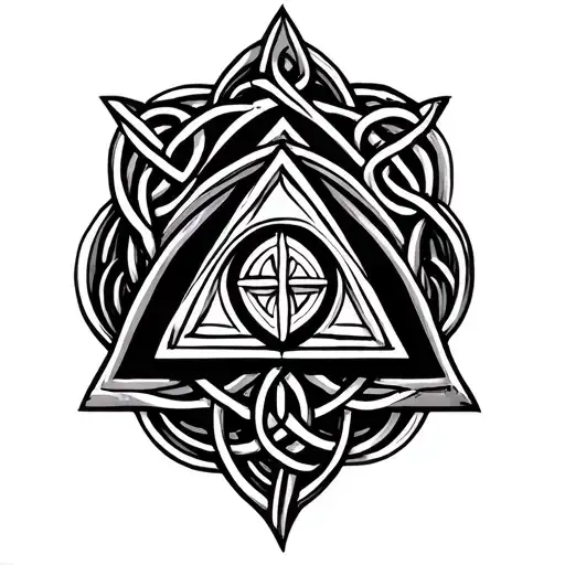Celtic Triangle Tattoo Calf