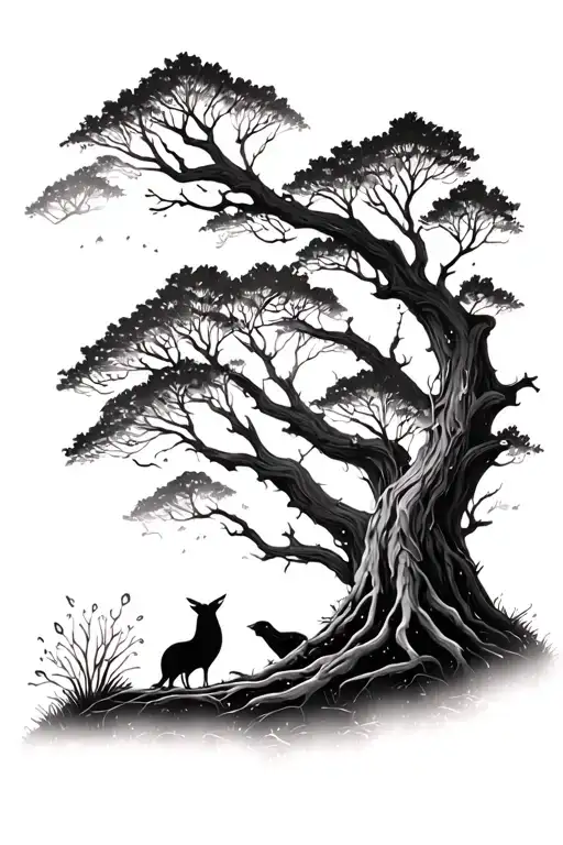 Whimsical Forest Scene