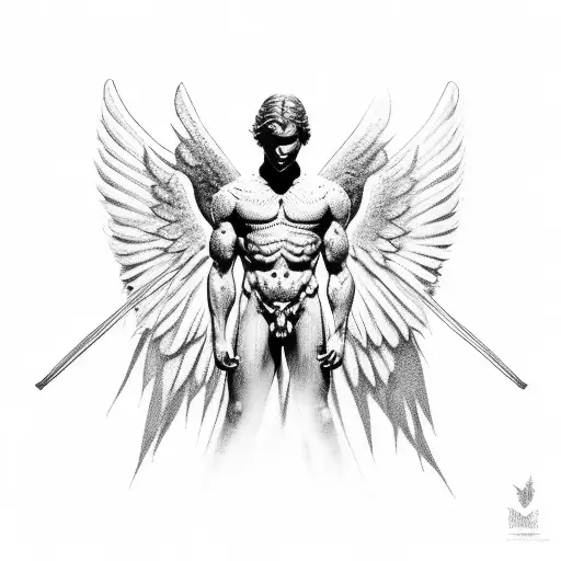 Male Kneeling Angel
