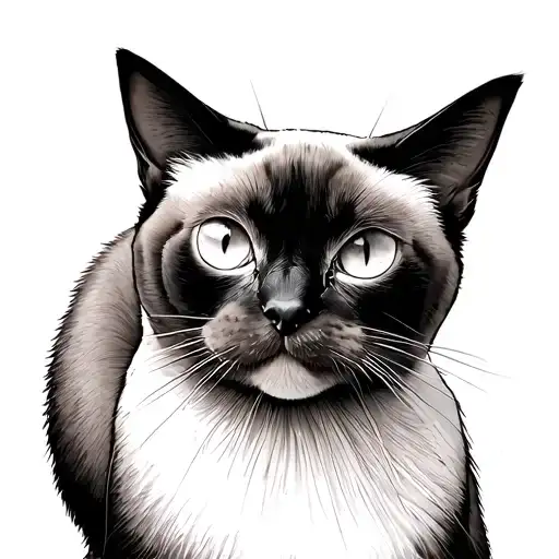 Psyduck And Siamese Cat