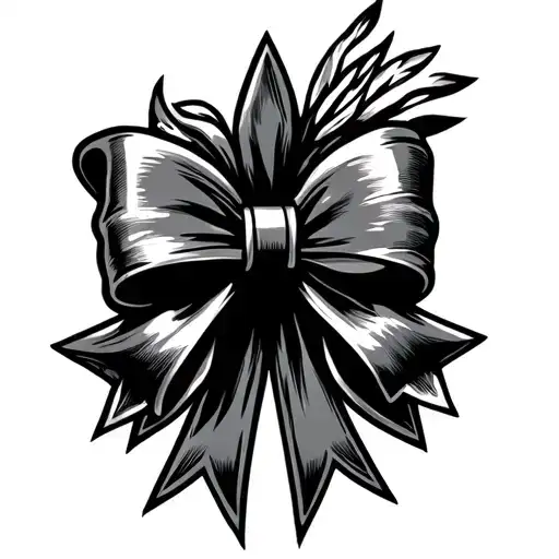 Star Whit Bow In Big Bow