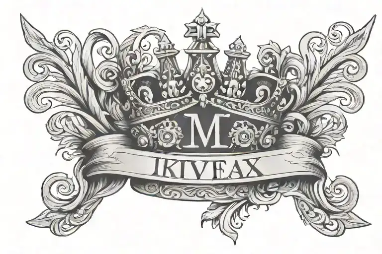 Roman Numerals And King Crown
