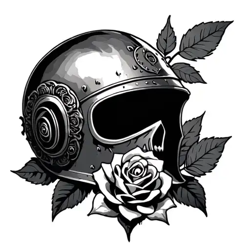 Helm And Rose Intertwined