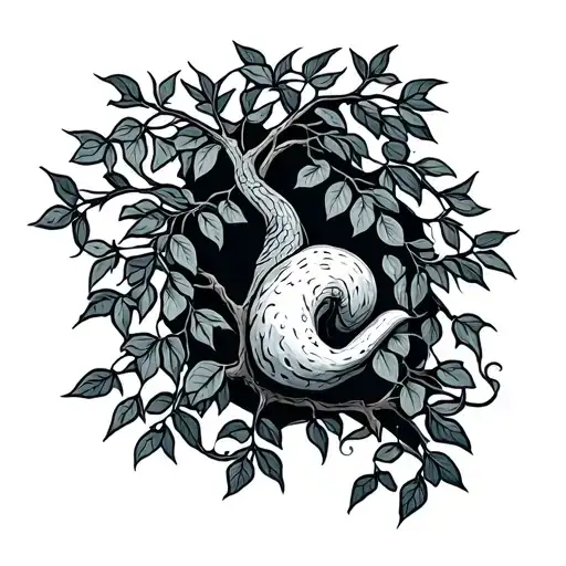 Slug Willow Tree Branch