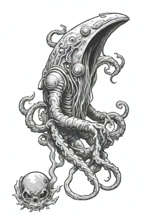 Astronaut Horror Cthulu