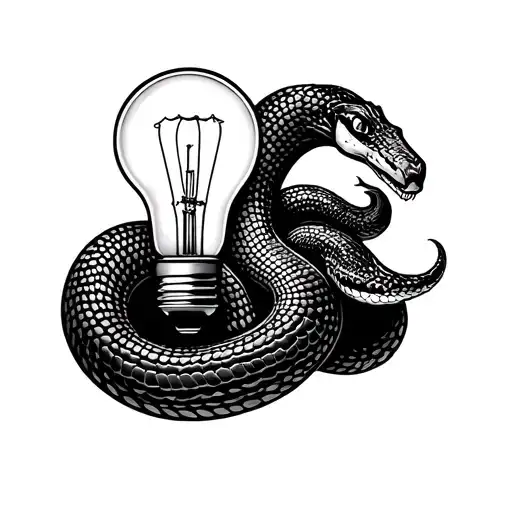 Light Bulb And Snake