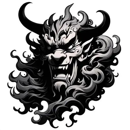 Oni Mask Cloud Storm