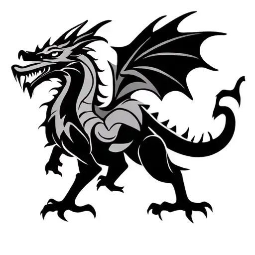 Welsh Dragon With Joint