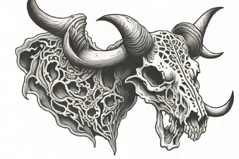 Longhorn Skull Wearing