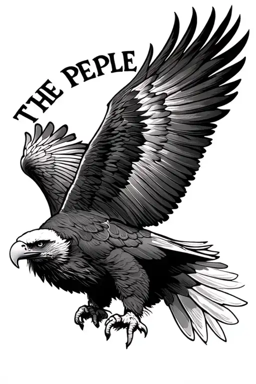 American Flag Eagle We The People