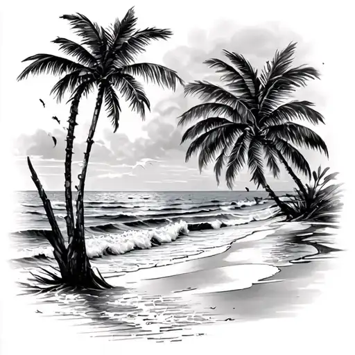 Beach Theme Arm Sleeve