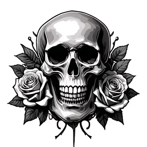 Skull And Roses
