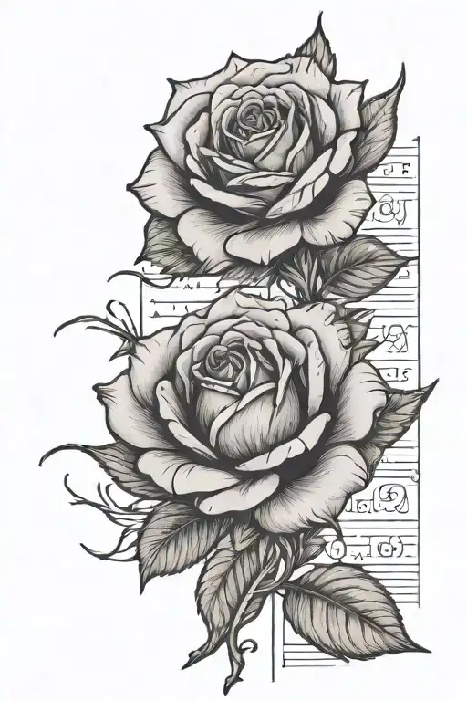 Text And Rose