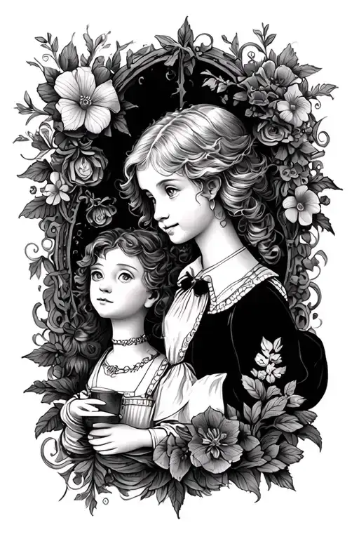 Alice In Wonderland And Little Prince Sleeve