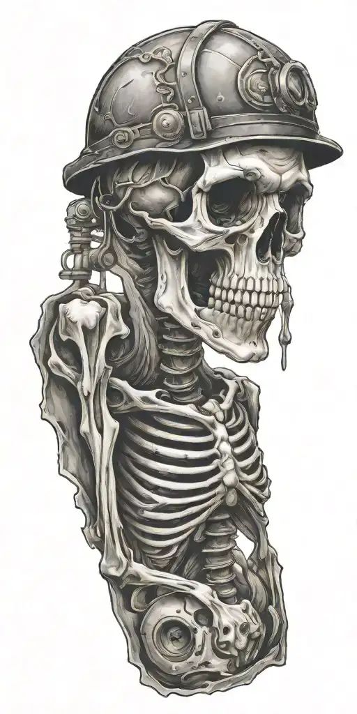 Blue Collar Carpenter Skelleton