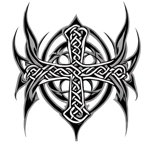 Celtic Cross Tribal