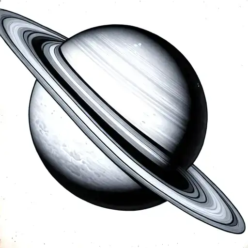 Realistic Saturn Planet