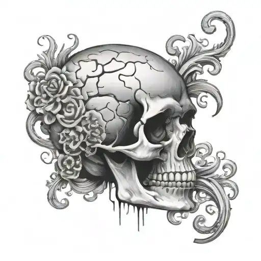 Skull With Brain