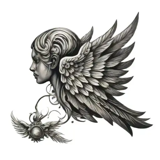 Angel Wing On Shoulder