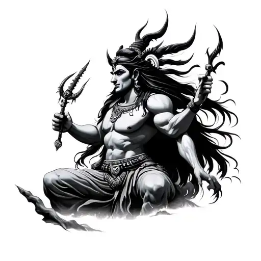 Shiva Sending Evil Away