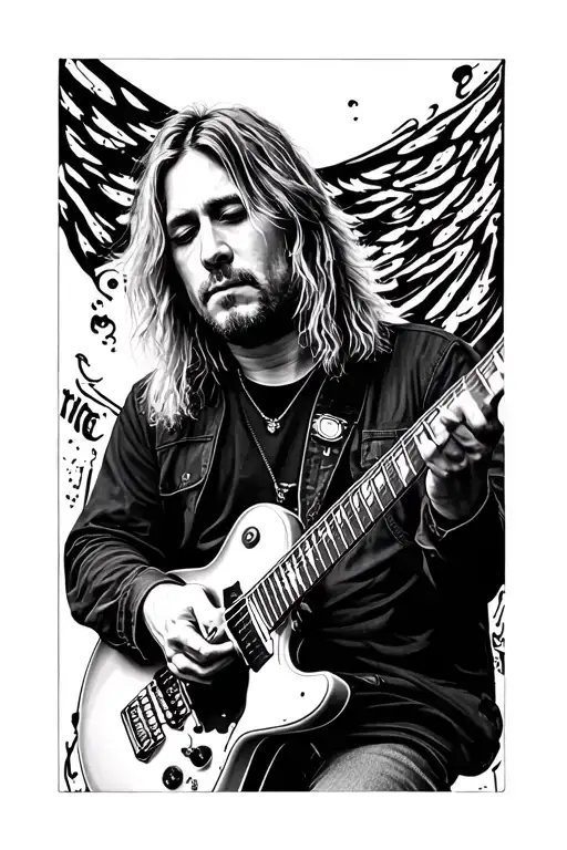 Kurt Cobain Playing The Guitar