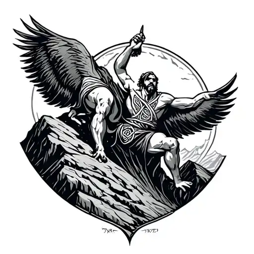 Celtic Brother Climbing Mountain