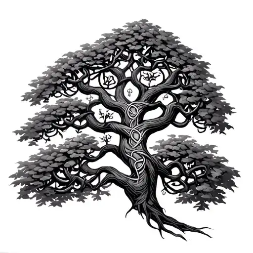 Celtic Family Tree Intertwined