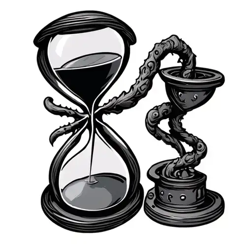 Malware Computer Part Hourglass Made