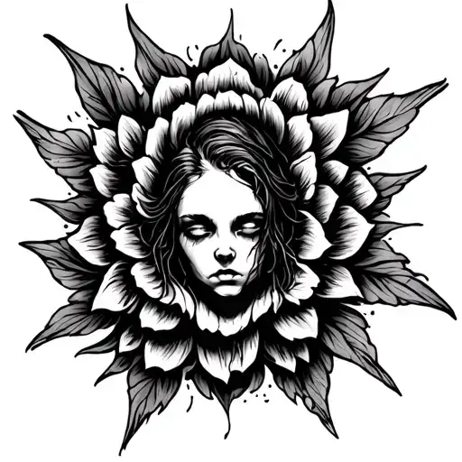 Generate A Tattoo Representing Depression