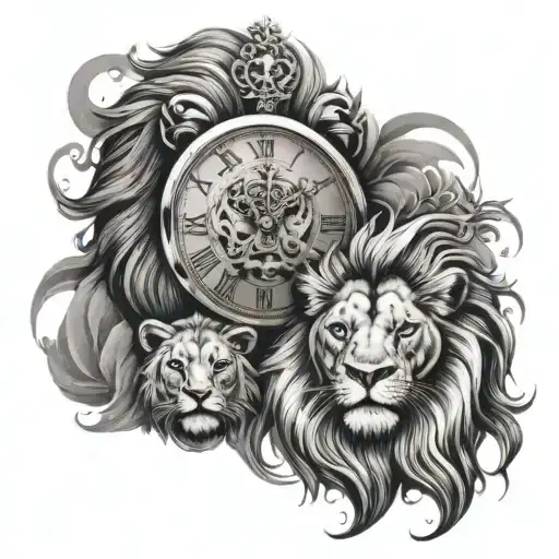Lion Clock Family Is Everything