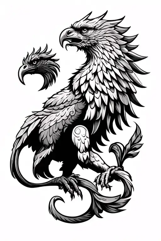 Rampant Griffin African Symbolism Forearm