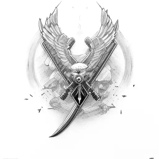 Crow And Thor Hammer