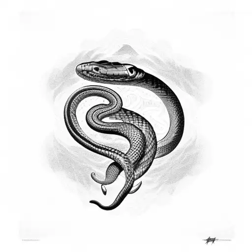 Cobra Snake In Shape Of Number 20