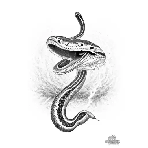 Cobra Snake In Shape Of Number 2